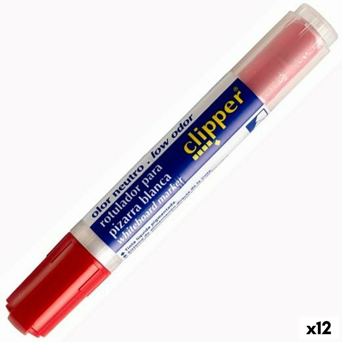 Markere cu cretă lichidă Alpino Liquid Clipper Roșu (12 Unități) - Birou și papetărie, Pixuri, creioane și articole de scris