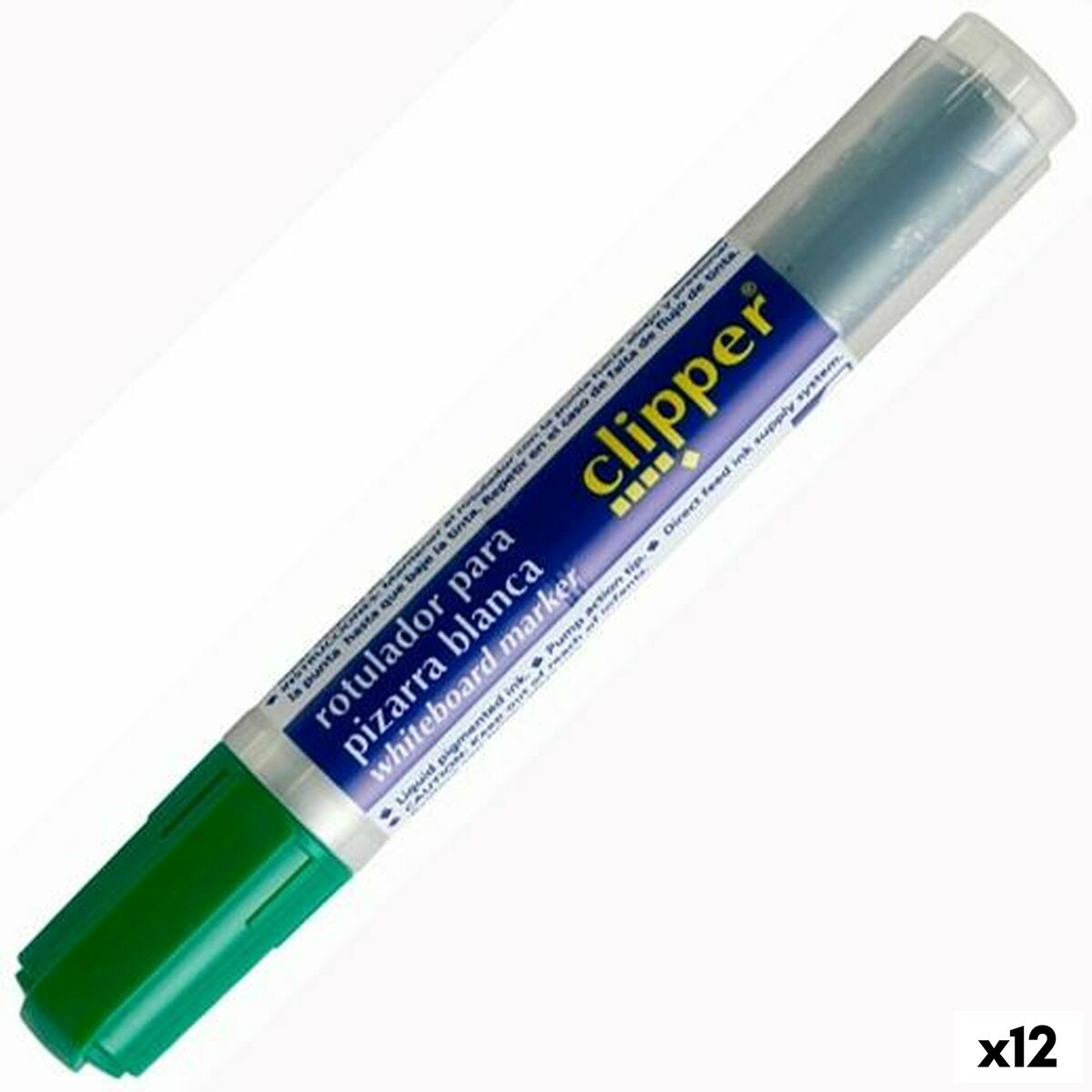 Markere cu cretă lichidă Alpino Liquid Clipper Verde (12 Unități) - Birou și papetărie, Pixuri, creioane și articole de scris
