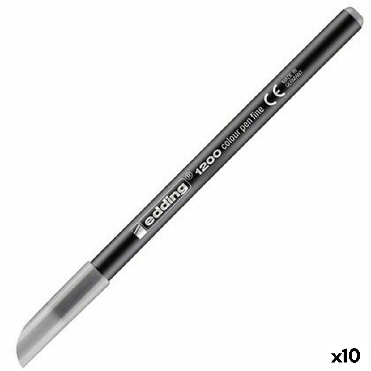 Carioci Edding 1200 Argintiu (10 Unități) - Birou și papetărie, Pixuri, creioane și articole de scris