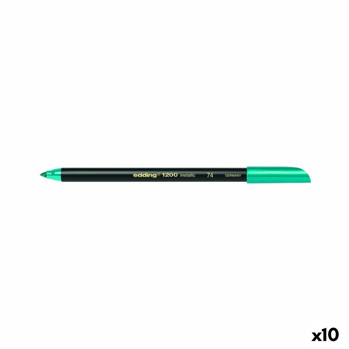 Cariocă Edding 1200 Metallic Verde (10 Unități) - Birou și papetărie, Pixuri, creioane și articole de scris