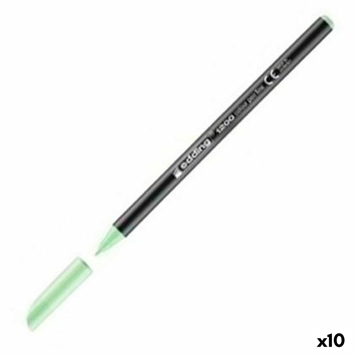 Carioci Edding 1200 Verde deschis (10 Unități) - Birou și papetărie, Pixuri, creioane și articole de scris