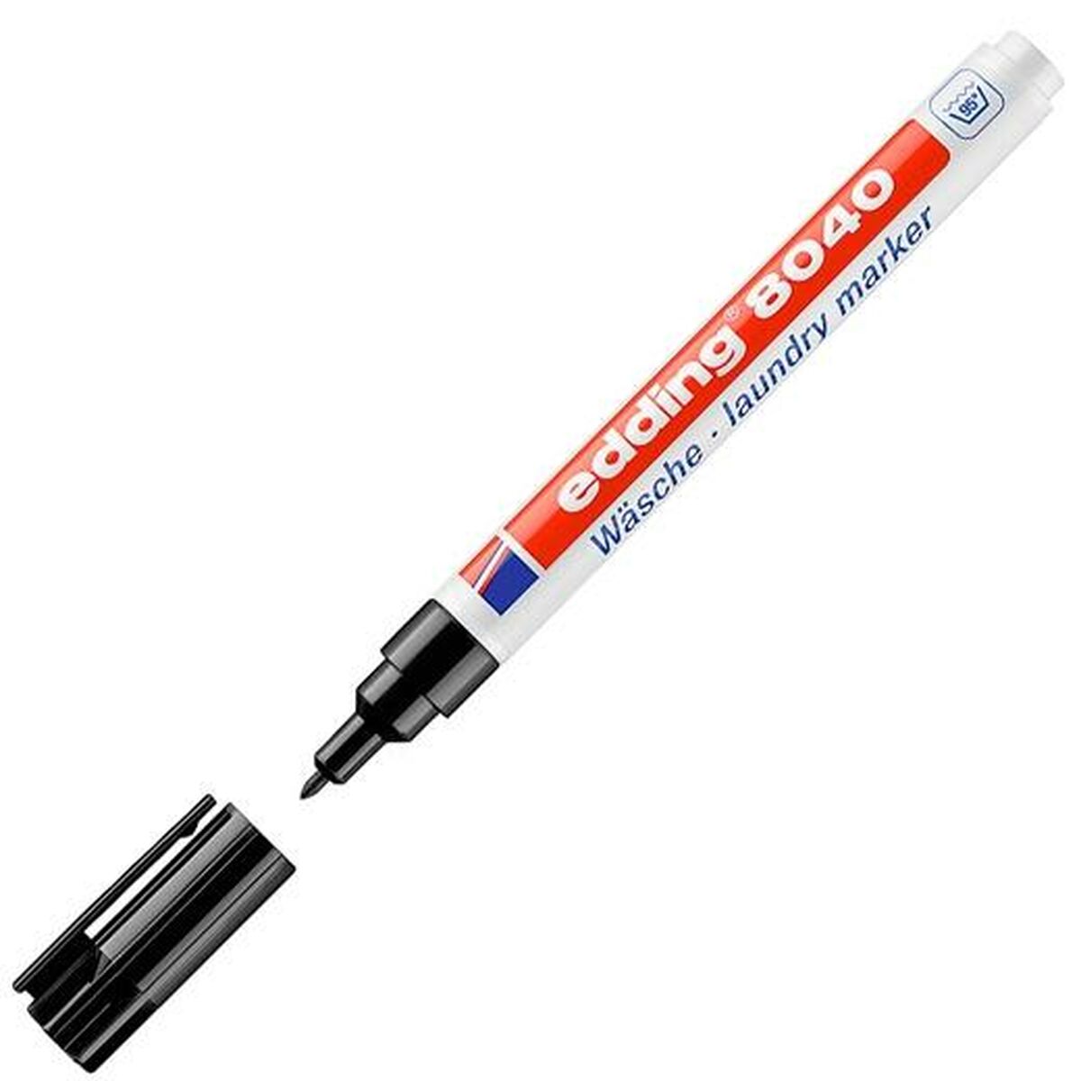 Marker permanent Edding Negru (10 Unități) - Birou și papetărie, Pixuri, creioane și articole de scris