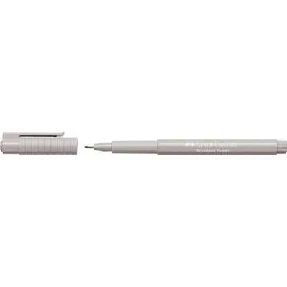 Marker permanent Faber-Castell Broadpen Pastel Gri (10 Unități) - Birou și papetărie, Pixuri, creioane și articole de scris