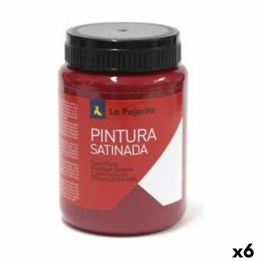 Tempera La Pajarita Carmin L-09 6 Piese Roșu Finisaj satinat Şcoală - Birou și papetărie, Arte și Meserii