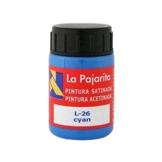 Tempera La Pajarita Cyan L-26 6 Piese Şcoală Finisaj satinat Albastru - Birou și papetărie, Arte și Meserii
