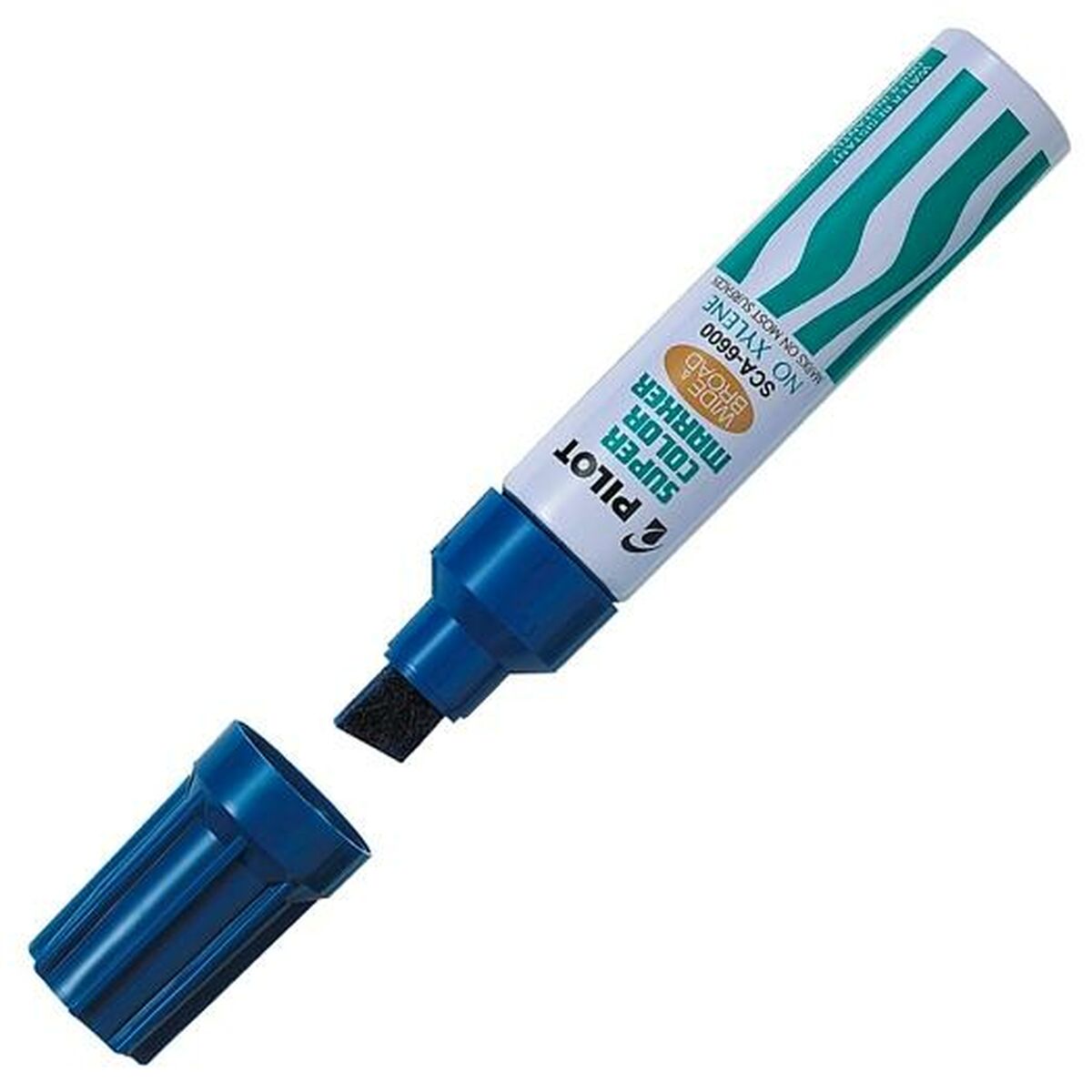 Marker permanent Pilot SCA-6600 Albastru (12 Unități) - Birou și papetărie, Pixuri, creioane și articole de scris