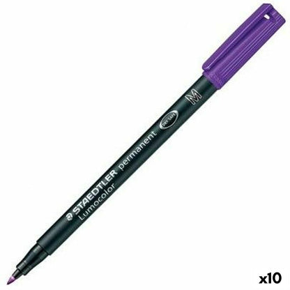 Marker permanent Staedtler Lumocolor 317-6 M Violet (10 Unități) - Birou și papetărie, Pixuri, creioane și articole de scris