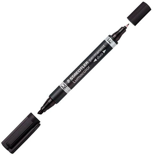 Marker permanent Staedtler Lumocolor 348 Negru (10 Unități) - Birou și papetărie, Pixuri, creioane și articole de scris