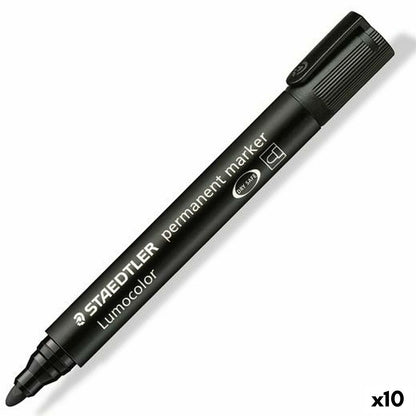 Marker permanent Staedtler Lumocolor 352-9 Negru (10 Unități) - Birou și papetărie, Pixuri, creioane și articole de scris