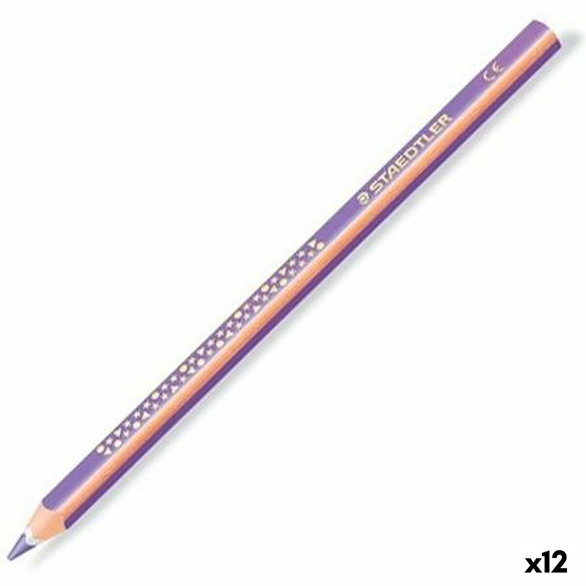Creioane culori Staedtler Jumbo Noris Mov (12 Unități) - Birou și papetărie, Arte și Meserii