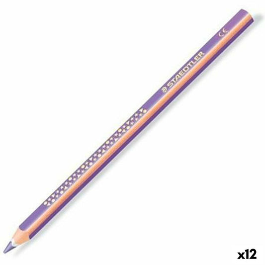 Creioane culori Staedtler Jumbo Noris Mov (12 Unități) - Birou și papetărie, Arte și Meserii