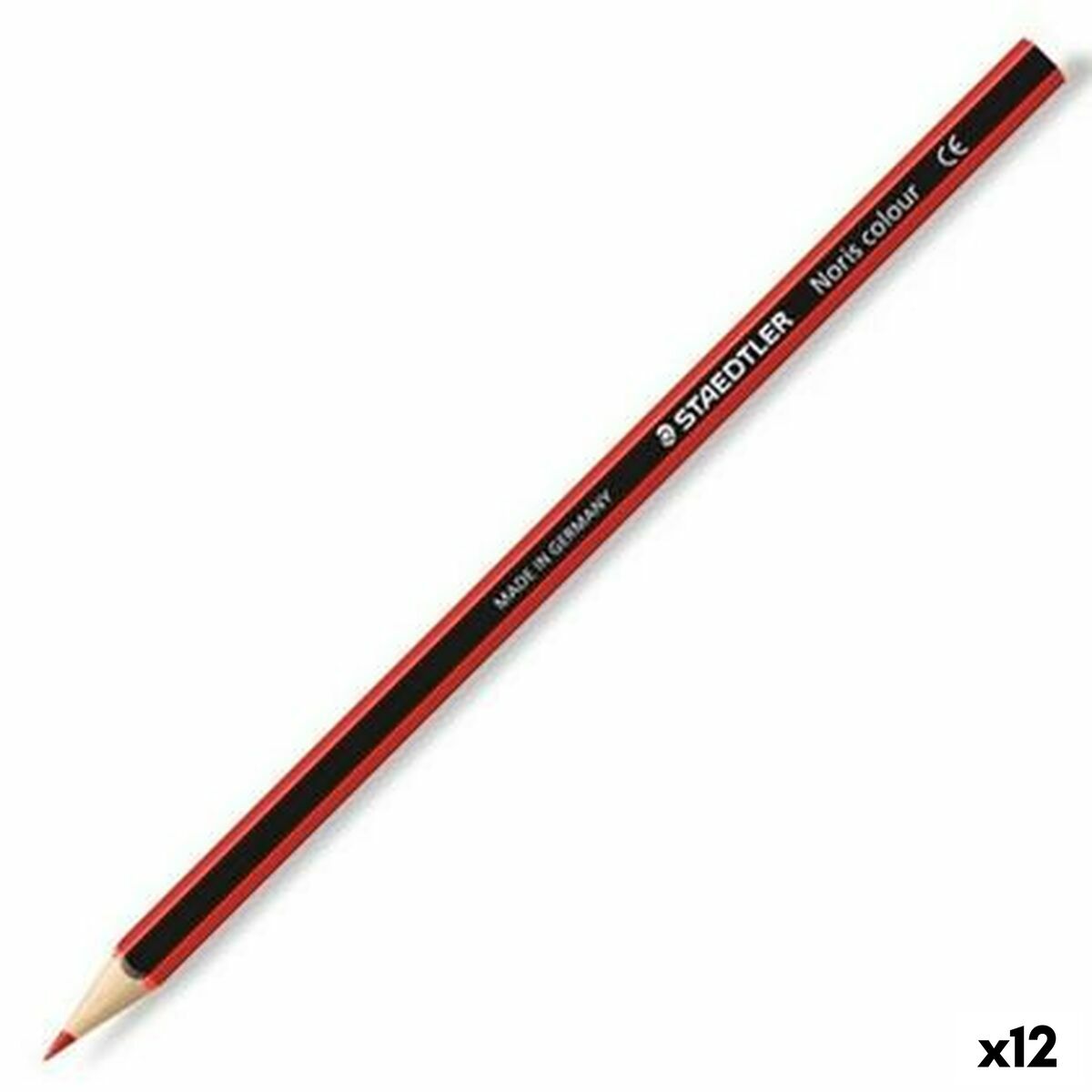 Creioane culori Staedtler Wopex Roșu (12 Unități) - Birou și papetărie, Arte și Meserii