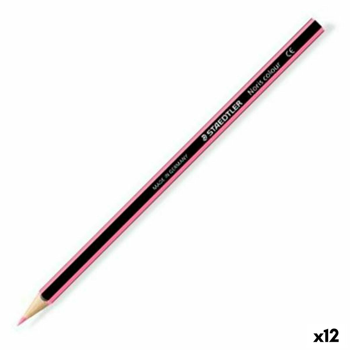 Creioane culori Staedtler Wopex Roz (12 Unități) - Birou și papetărie, Arte și Meserii
