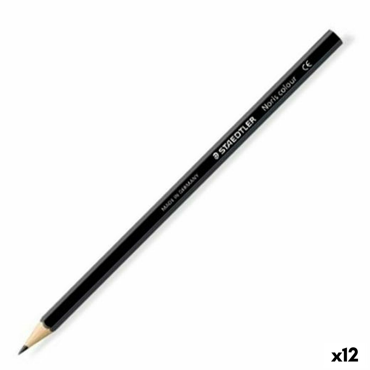 Creioane culori Staedtler Wopex Negru (12 Unități) - Birou și papetărie, Arte și Meserii