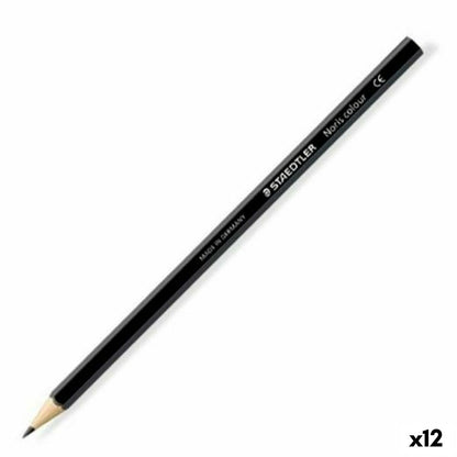 Creioane culori Staedtler Wopex Negru (12 Unități) - Birou și papetărie, Arte și Meserii