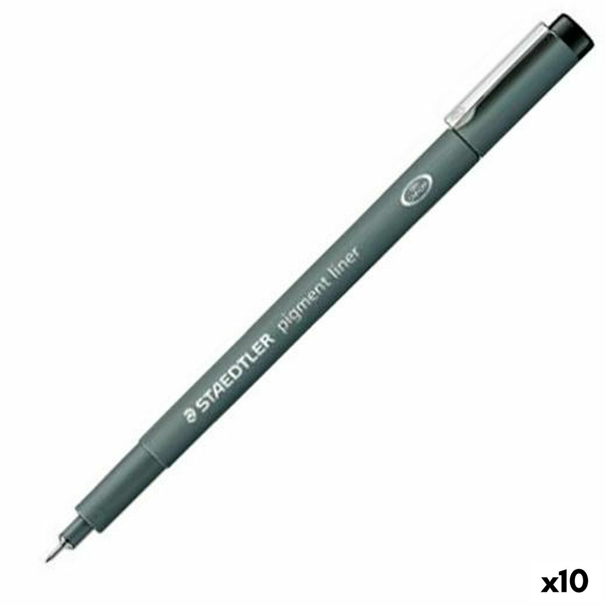 Carioci Staedtler Pigment Line Negru (10 Unități) - Birou și papetărie, Pixuri, creioane și articole de scris