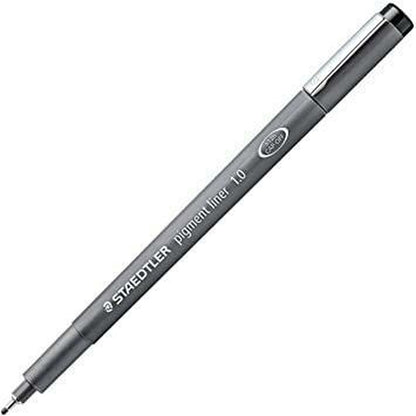 Carioci Staedtler Pigment Line Negru (10 Unități) - Birou și papetărie, Pixuri, creioane și articole de scris