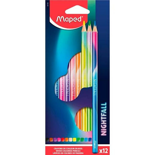 Creioane culori Maped Nightfall Multicolor 12 Piese (12 Unități) - Birou și papetărie, Arte și Meserii