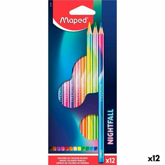 Creioane culori Maped Nightfall Multicolor 12 Piese (12 Unități) - Birou și papetărie, Arte și Meserii