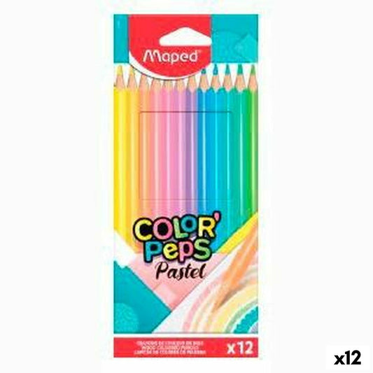 Creioane culori Maped Color' Peps Multicolor 12 Piese (12 Unități) - Birou și papetărie, Arte și Meserii