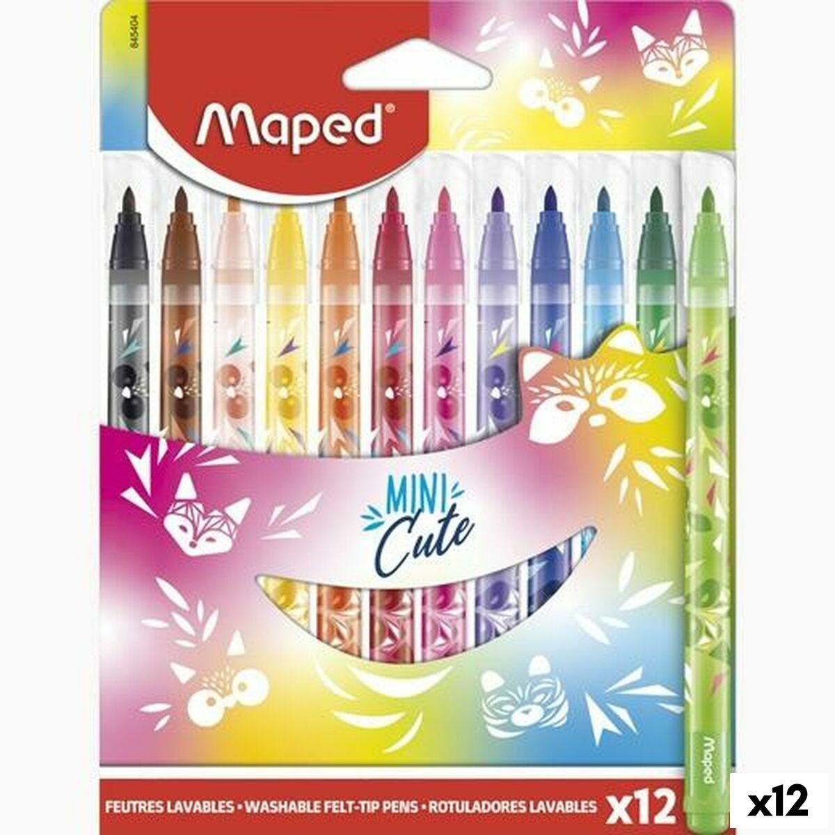 Set de Carioci Maped Mini Cute Multicolor 12 Piese (12 Unități) - Birou și papetărie, Pixuri, creioane și articole de scris