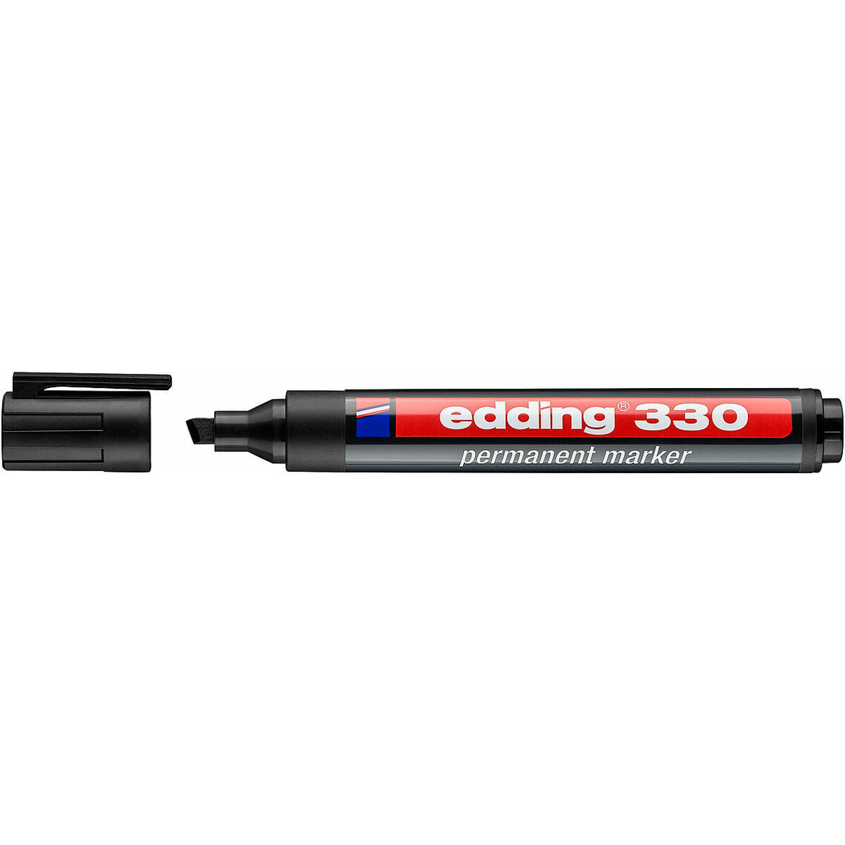 Marker permanent Edding 330 Negru (10 Unități) - Birou și papetărie, Pixuri, creioane și articole de scris