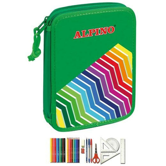 Creion dublu Alpino Verde Multicolor (32 Piese) (4 Unități) - Birou și papetărie, Material școlar și educațional