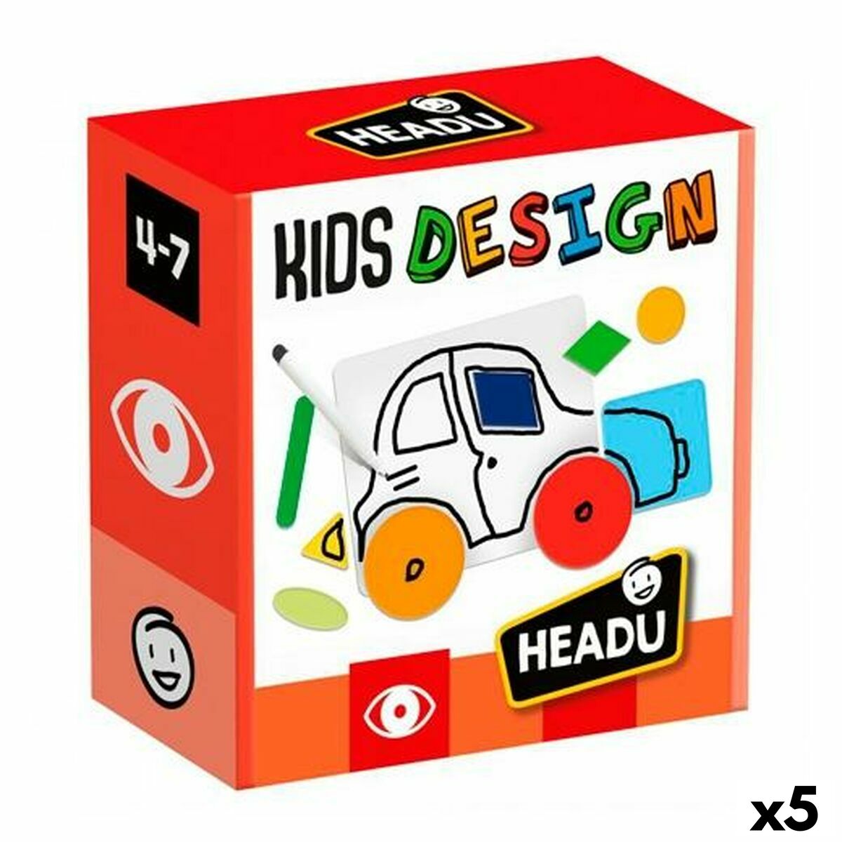 Joc Educativ HEADU Kids Design (5 Unități) - Jucarii si jocuri, Jocuri și accesorii
