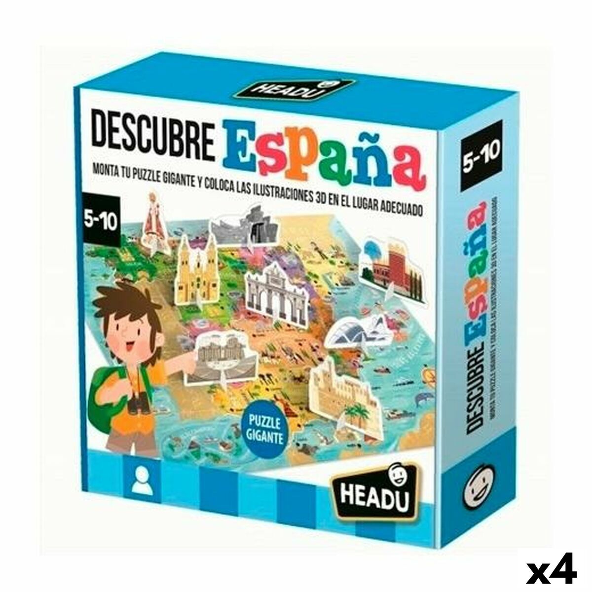 Joc Educativ HEADU Descubre España (4 Unități) - Jucarii si jocuri, Jocuri și accesorii