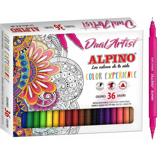 Set de Carioci Alpino Dual Artist Multicolor (8 Unități) - Birou și papetărie, Pixuri, creioane și articole de scris