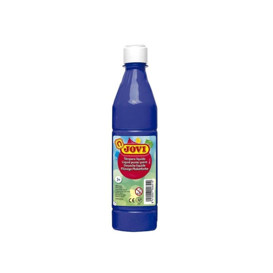 Tempera Jovi Albastru închis 500 ml (12 Unități) - Birou și papetărie, Arte și Meserii