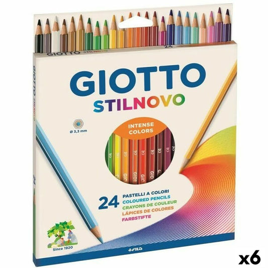 Creioane culori Giotto Stilnovo Multicolor (6 Unități) - Birou și papetărie, Arte și Meserii