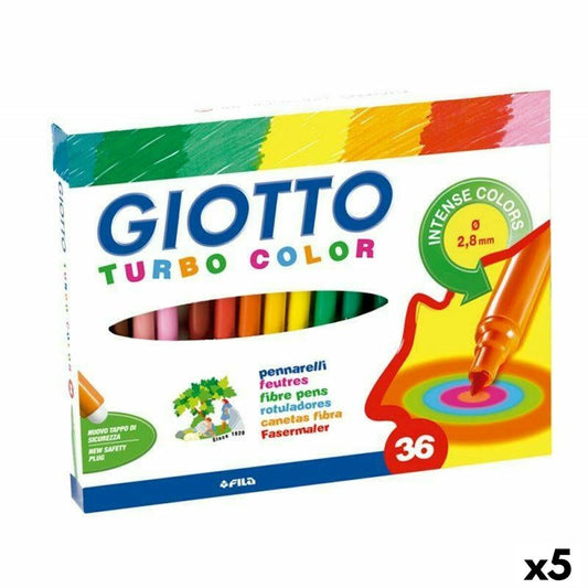 Set de Carioci Giotto Turbo Color Multicolor (5 Unități) - Birou și papetărie, Pixuri, creioane și articole de scris