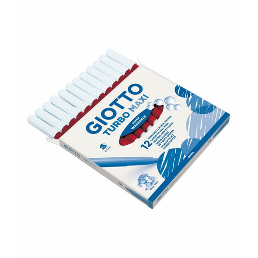 Set de Carioci Giotto Turbo Maxi Roșu (5 Unități) - Birou și papetărie, Pixuri, creioane și articole de scris