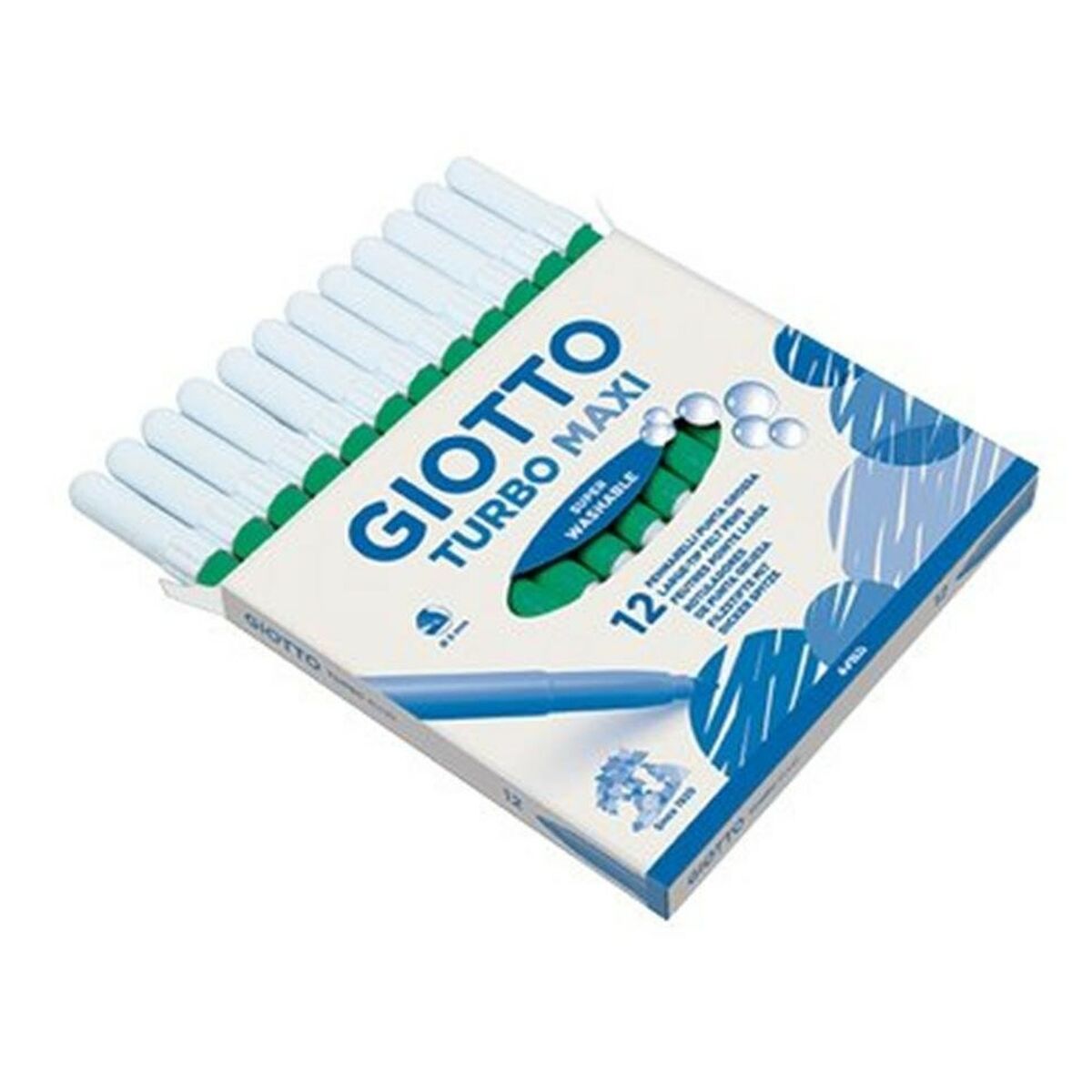 Set de Carioci Giotto Turbo Maxi Verde (5 Unități) - Birou și papetărie, Pixuri, creioane și articole de scris