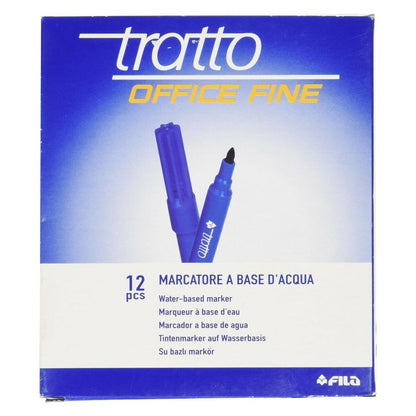 Set de Carioci Tratto Office Fine Albastru (10 Unități) - Birou și papetărie, Pixuri, creioane și articole de scris
