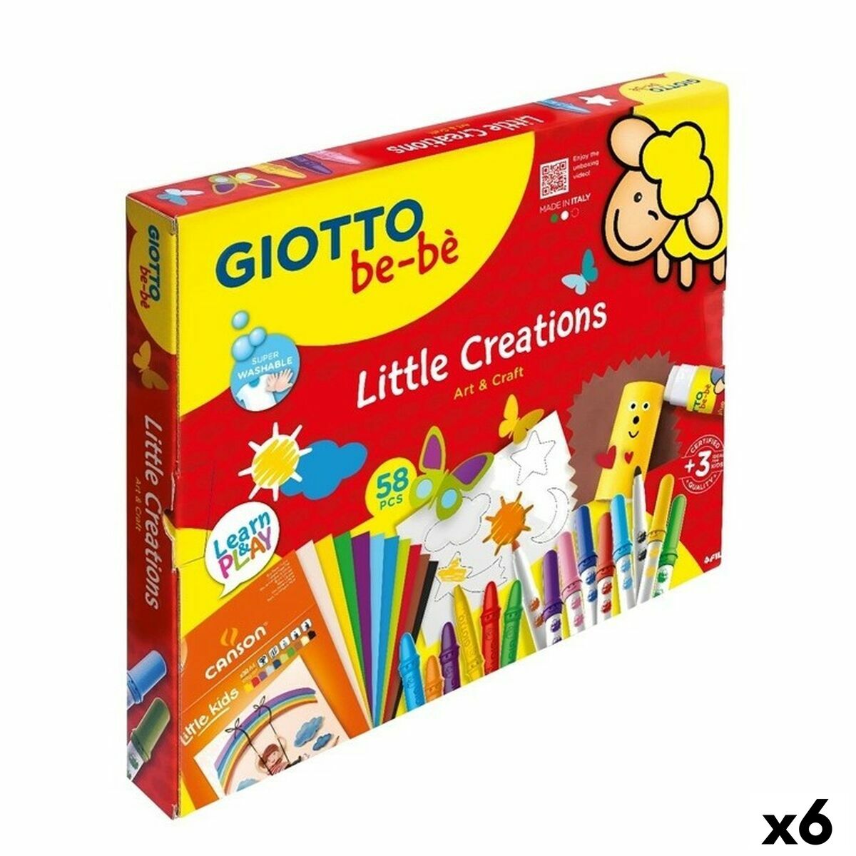 Set pentru desen Giotto BE-BÉ Little Creations Multicolor (6 Unități) - Jucarii si jocuri, Activități creative