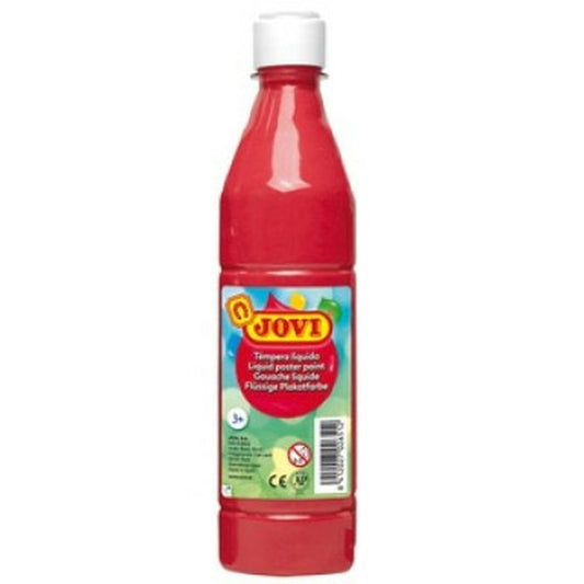 Tempera Jovi Roșu 500 ml (12 Unități) - Birou și papetărie, Arte și Meserii
