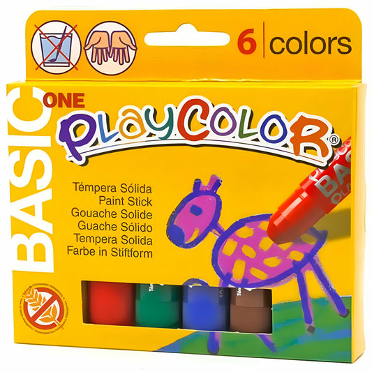 Vopsele tempera solide Playcolor Basic One Multicolor (24 Unități) - Birou și papetărie, Arte și Meserii