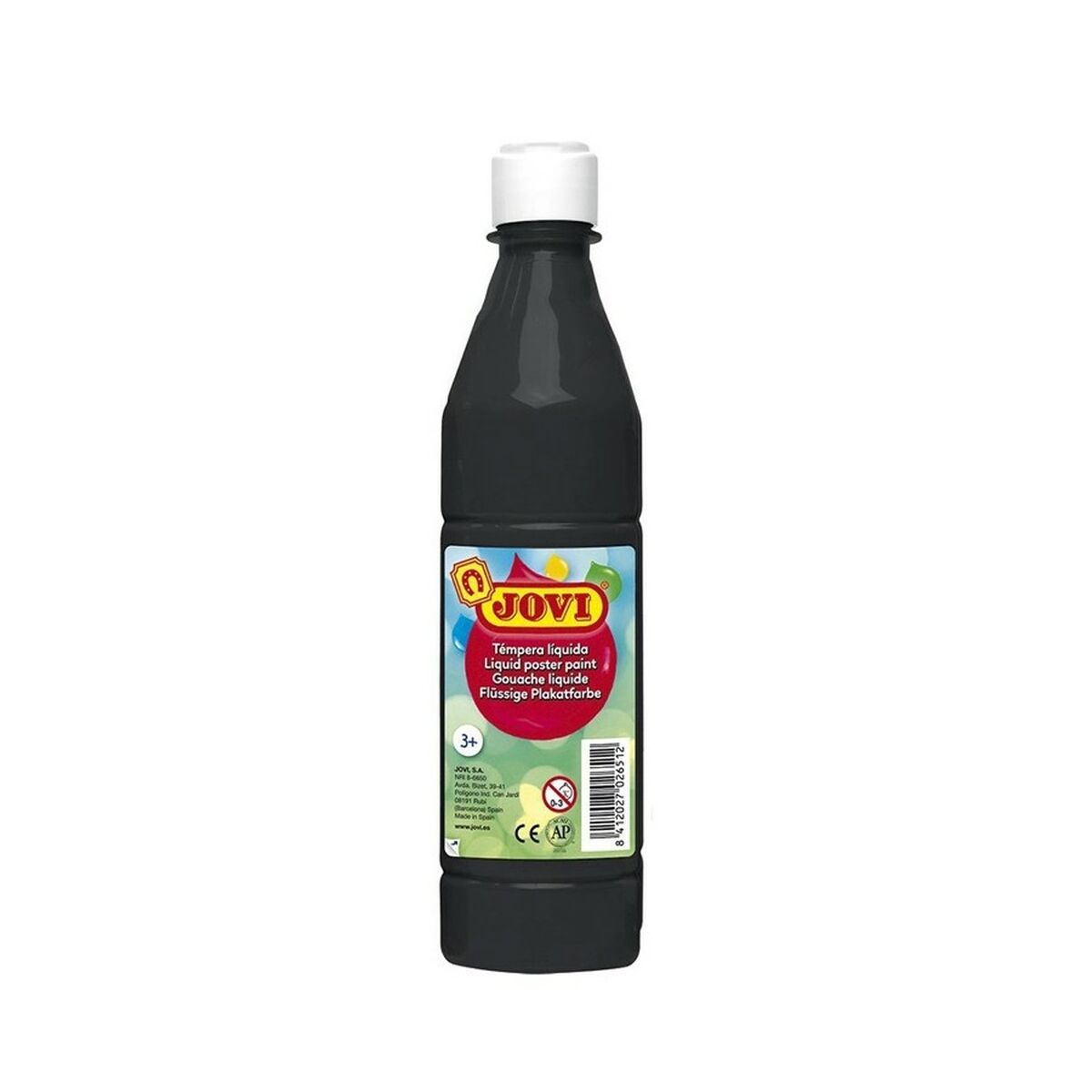 Tempera Jovi Negru 500 ml (12 Unități) - Birou și papetărie, Arte și Meserii