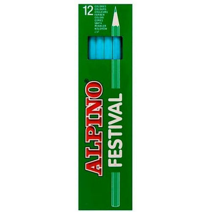 Creioane culori Alpino Albastru deschis 12 Piese (10 Unități) - Birou și papetărie, Arte și Meserii