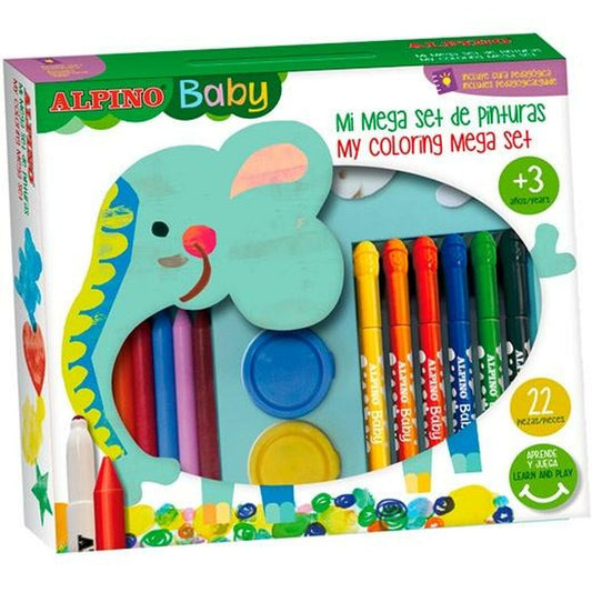 Set de pictură Alpino Baby Multicolor 36 Piese (4 Unități) - Birou și papetărie, Arte și Meserii
