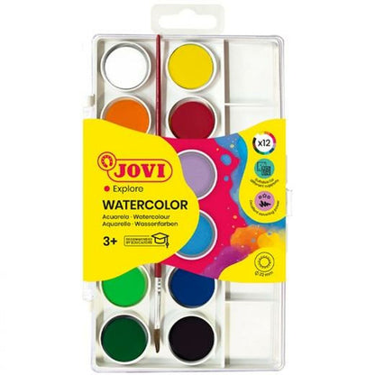 Acuarele Jovi Multicolor (12 Unități) - Birou și papetărie, Arte și Meserii