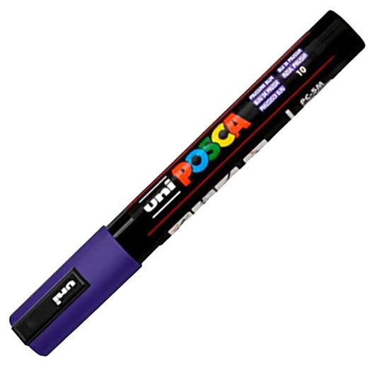 Marcaj de vopsea acrilică POSCA PC-5M Albastru închis 1,8-2,5 mm (6 Unități) - Birou și papetărie, Pixuri, creioane și articole de scris