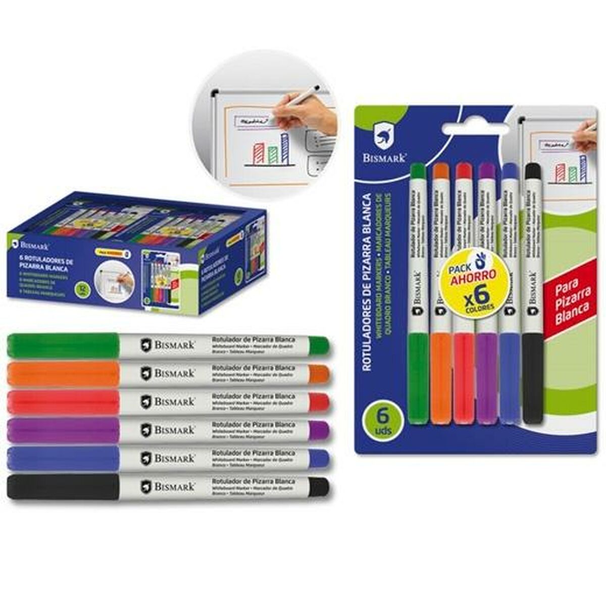 Set de Carioci Bismark 6 Piese (12 Unități) - Birou și papetărie, Pixuri, creioane și articole de scris