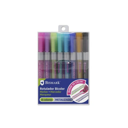 Set de Carioci Bismark BICOLOR Multicolor 8 Piese (12 Unități) - Birou și papetărie, Pixuri, creioane și articole de scris