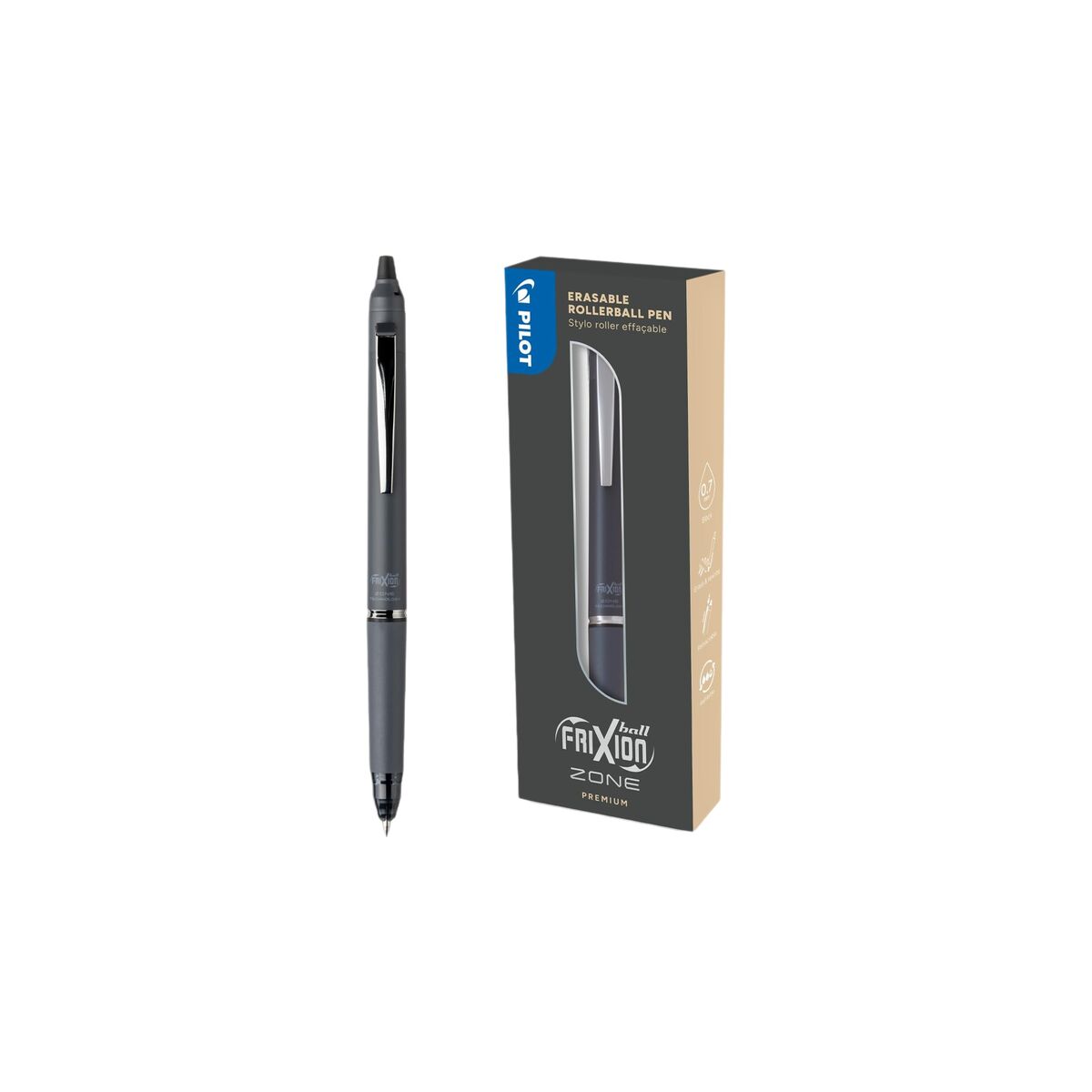 Stilou Roller Pilot FRIXION ZONE Gri - Birou și papetărie, Material școlar și educațional