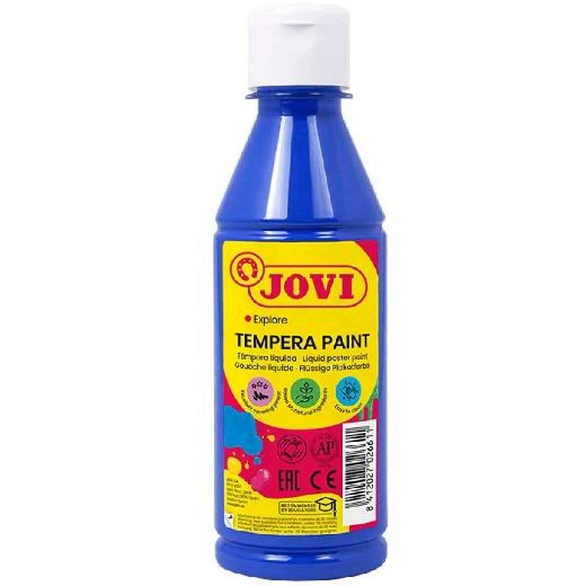 Tempera Jovi Albastru închis 250 ml (12 Unități) - Birou și papetărie, Arte și Meserii