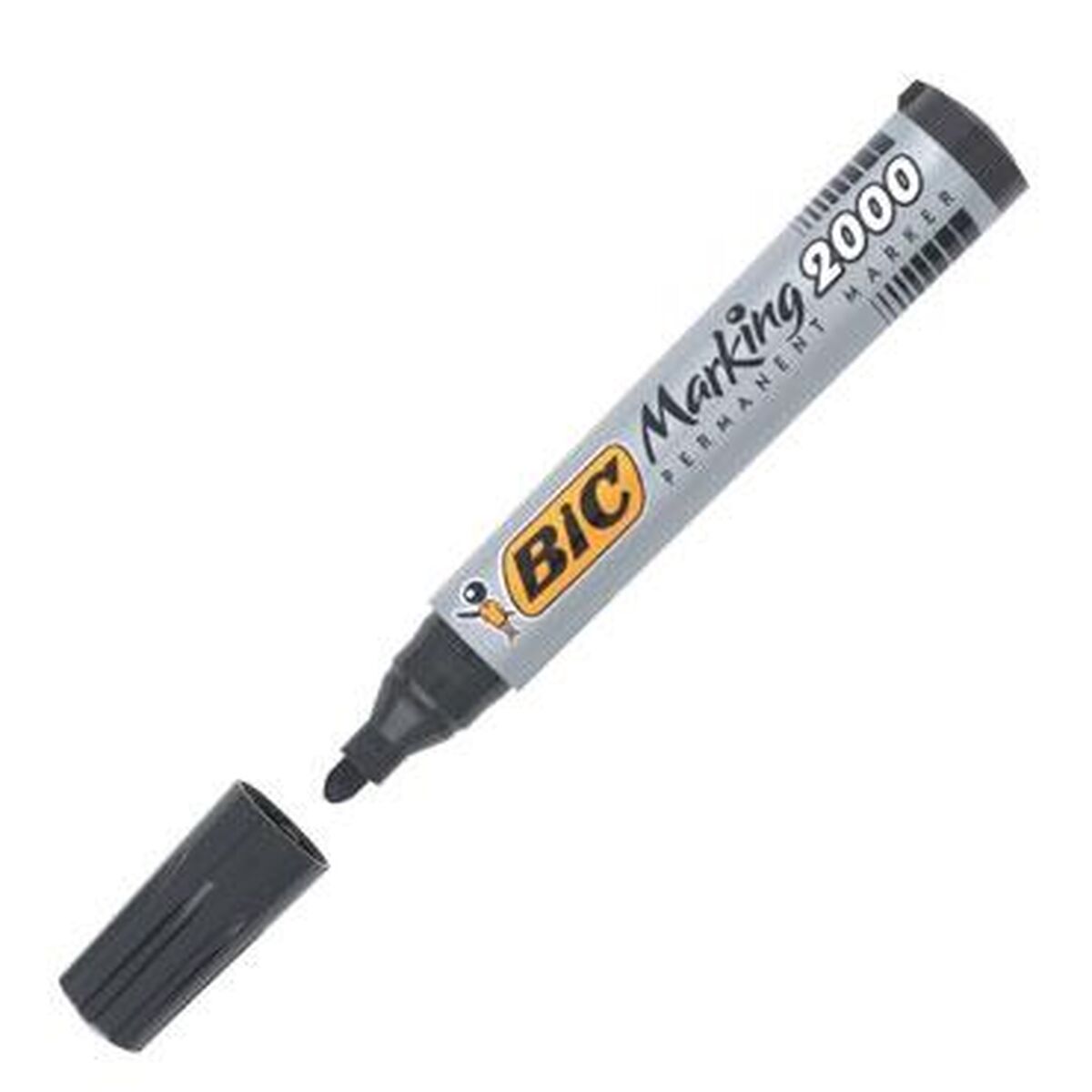 Marker permanent Bic Negru 12 Piese - Birou și papetărie, Pixuri, creioane și articole de scris