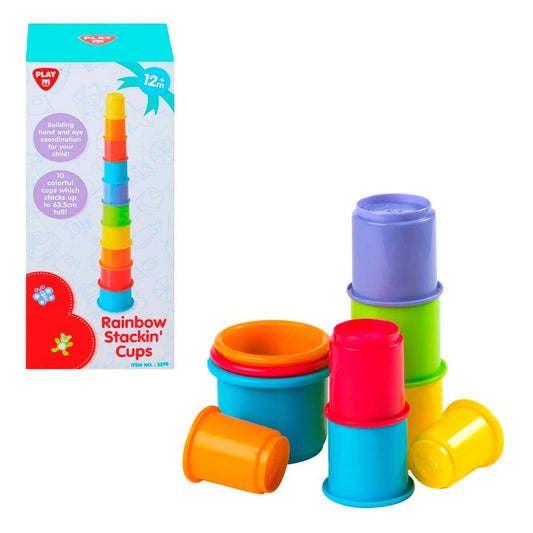 Joc de Îndemânare pentru Bebeluși PlayGo 10 Piese 7 x 27 x 7 cm (6 Unități) - Bebelus, Jucăriile copilăriei timpurii